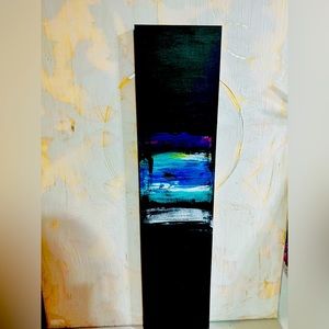 ORIGINAL  NEW! 42x10 Acrylic hand painted by Doka Art. “